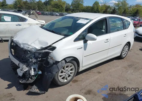 2012 Toyota Prius V Three из США, поврежденный, VIN JTDZN3EU9C3059878